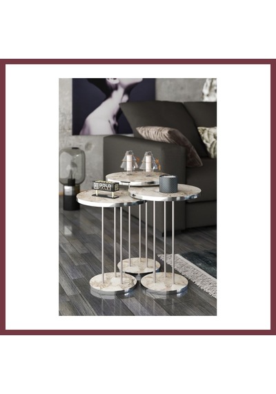 Storeşahin Gümüş Terra Zigon Efes Beyaz 3'lü Shn0720 Efes - Beyaz