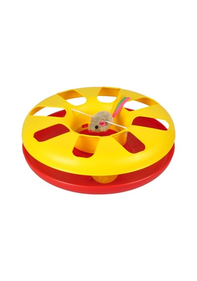 Flamingo 24 CM Dönen Yavru Kedi Oyuncağı Çok Renkli