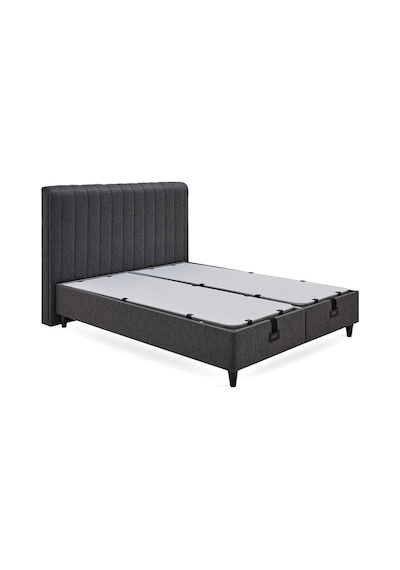 Yataş Bedding Lento Tek Kişilik Baz-Somni Başlık 120x200 Siyah 2'li Set