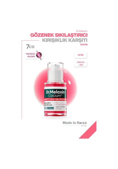 Kırışıklık Karşıtı Sıkılaştırıcı Calcıum + B12 İçerikli Serum 30ml