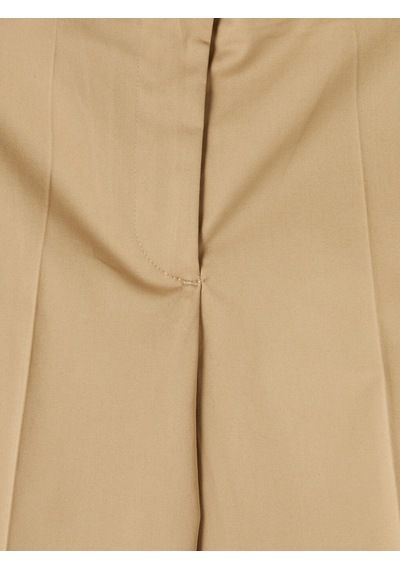 Lcwaıkıkı Classic Bej Beli Kemerli Gabardin Kadın Pantolon