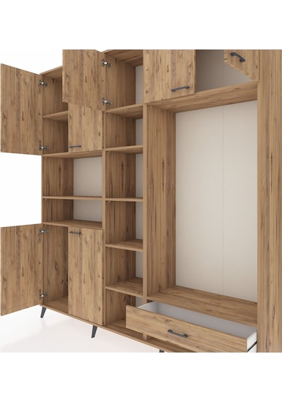 Hyperion Dolap 11 Raflı Tek Çekmeceli 7 Kapaklı 220x44x243 Çam-çam/çam Atlas Çam/atlas Çam Hyperion Dolap 11 Raflı Tek Çekmeceli 7 Kapaklı 220x44x243 Çam-çam/çam Atlas Çam/atlas Çam