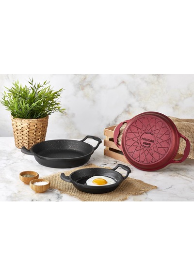 Iron Granit Döküm Yumurta Sahanı 16 CM.