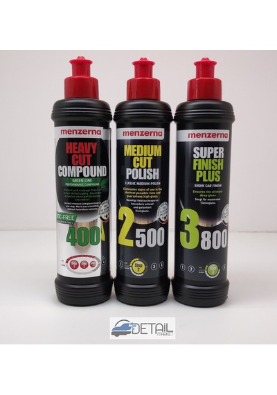 Menzerna Yeşil Seri 400 2500 3800 Pasta Hare  Set 250 ML N11.1595