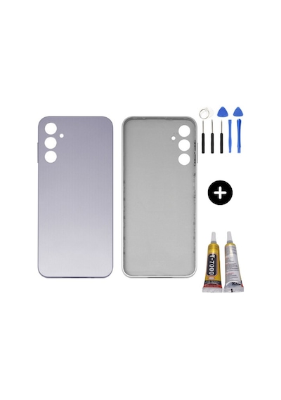 Samsung A14 Sm-a145f Uyumlu Arka Pil Kapağı Beyaz + Montaj Seti Çok Renkli