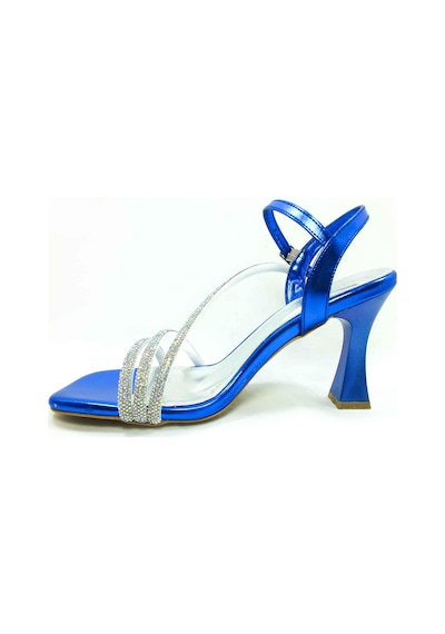 Çarıkçım 8 Cm Topuklu Ayakkabı Saks 13 Y-082 001