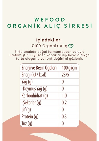 Organik Alıç Sirkesi 500 Ml 2'li