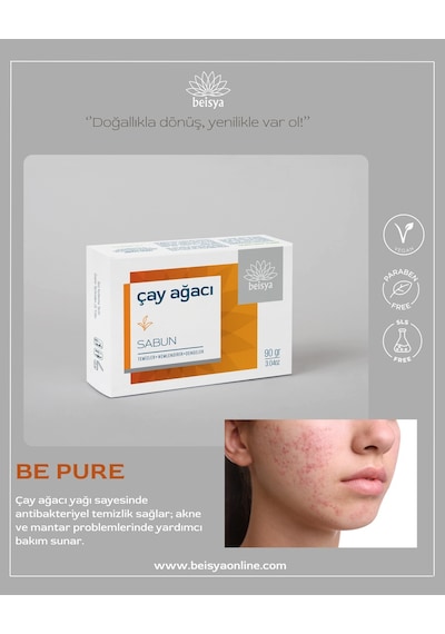 Beisya Cilt Sorunları için Çay Ağacı Sabunu 90 G