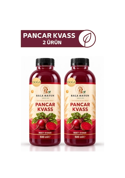 Bala Hatun Pancar Kvass 500ml - Doğal Fermente 2'li Pet Şişe