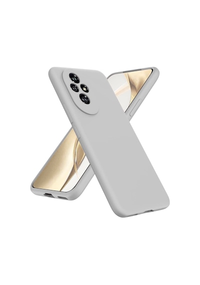 Honor 200 Pro Uyumlu Silikon Kılıf - Kamera Korumalı Esnek Pastel Renk Kapak - Gri Gri