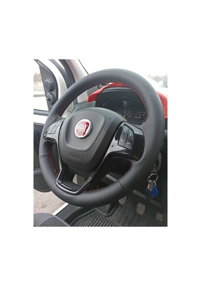 Fiat Fiorino Doblo 11 Cm Üniversal Dikmeli Direksiyon Kılıfı Der Siyah