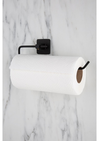 Kare Yapışkanlı Siyah Kağıt Rulo Havluluk, Peçetelik, Banyo Askısı Siyah Diğer
