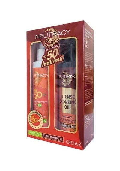 Orzax Neutracy 50 Spf Tüm Ciltler & Bronzıng Oıl 150 Ml%50 İndirimli Kofre