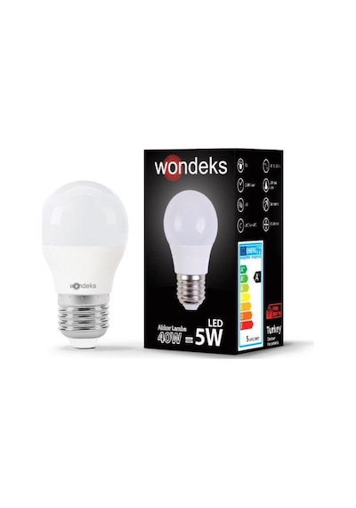 Led Ampul E27 220V Beyaz 5W 6500K Wondeks