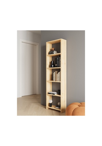 Classy 102asya 5 Raflı Tek Parça Kitaplık Safir Meşe Classy 102asya 5 Raflı Tek Parça Kitaplık Safir Meşe