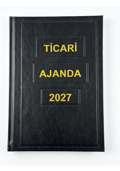 Yağmur 2027 Ticari Kasa Ajandası 17x24 Cm Siyah
