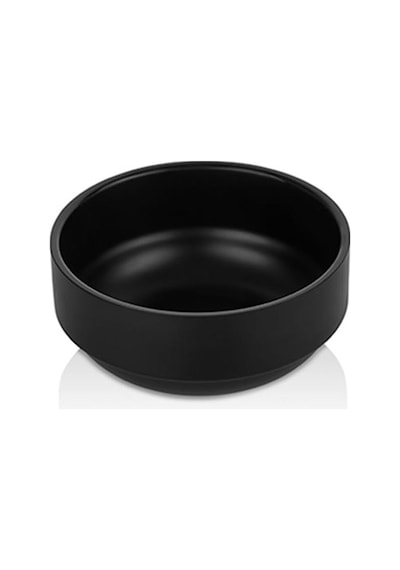 12 Adet 8 Cm Sosluk Reçellik Makinede Yıkanabilir Siyah Mini Sos Kasesi 3,5 Cm Derinlik