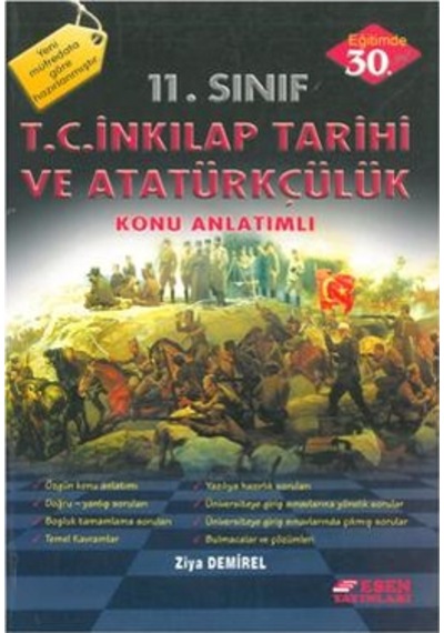 11.Sınıf T.C.Inkilap Tarihi Ve Atatürkçülük Konu Anlatımlı Esen Y
