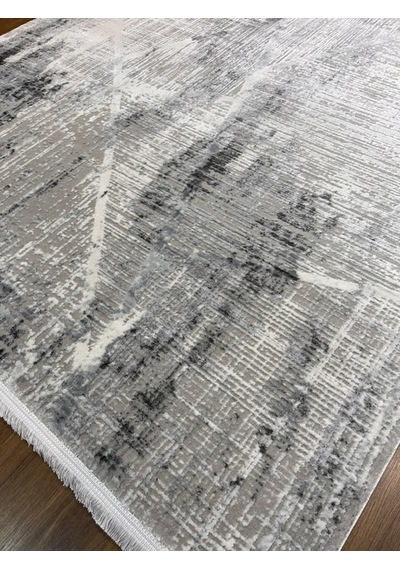 Akrilik Gri Mavi Işıltılı Makina Halısı 160x230 Gri Mavi