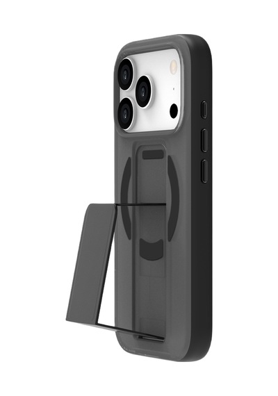 Piili Apple iPhone Uyumlu 17 Pro Mag - Stand Pro Magsafe Kılıf Siyah