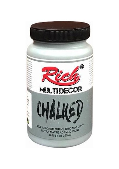 Rich Multi Decor Chalked Akrilik Boya 250 Cc. 4602 Chıcago Grey