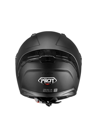 Pilot Flex Sv Mat Siyah Kapalı Motosiklet Kaskı Siyah