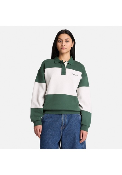 Timberland Rugby Polo Sweatshirt Kadın Yeşil Sweatshirt Tbc0yh5fanx1