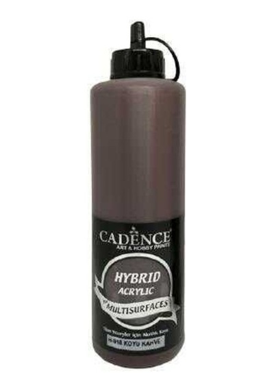 Cadence H-018 Koyu Kahve Hybrid Multisurfaces Akrilik Boya 500 Ml