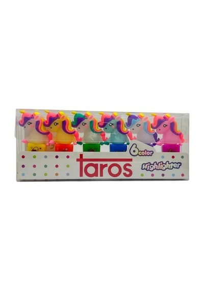 Fosforlu Unicorn Kalem Seti, 6'lı Paket İle Eğlenceli .