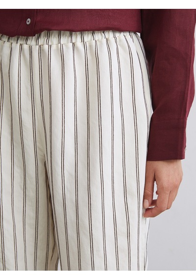 Lcw Modest Bej Beli Lastikli Modal Karışımlı Kadın Pantolon