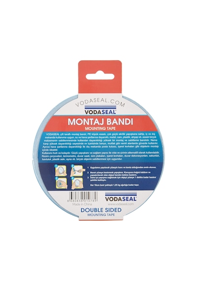 Vodaseal Çift Taraflı Montaj Bandı, 10mmx10mt