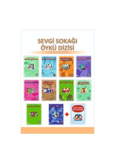 Ata 4.Sınıflar için Sevgi Sokağı Öykü Dizisi+Kitap Okuma Not Deft