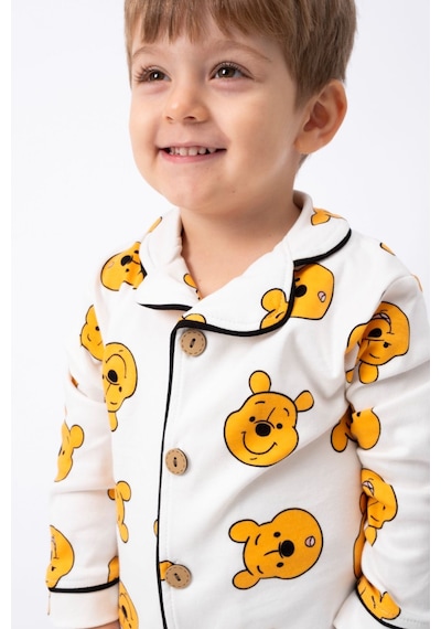 Miniğimin Cicileri Ayıcık Karakterli Düğmeli Unisex Çocuk 2 L... Krem