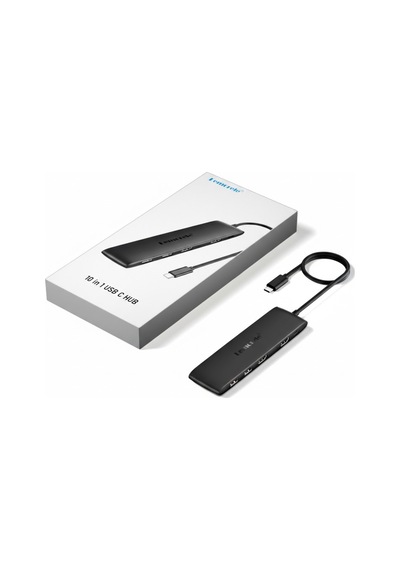 Lemorele Tc300, Type-c Çoklayıcı Hub - Çift Hdmı - 10gbps Usb 3.1 - 10 Portlu 100w Pd Şarjlı Docking Station
