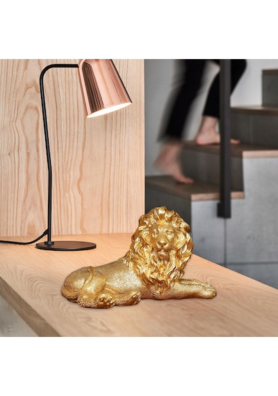 Dolıty Aslan Heykel Masa Centerpiece Modern Heykeli Yatak Yatmak