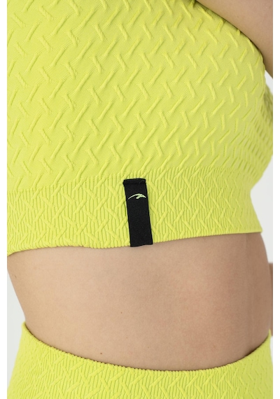 Maraton Slimfit Kadın Kapalı Yaka Neon Yeşil Bra Neon Yeşil