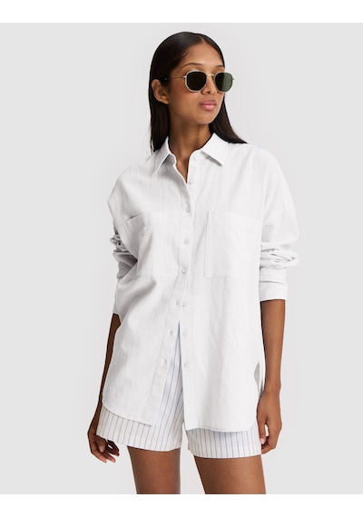 Pierre Cardin Kadın Beyaz Gömlek Desenli 50328624-vr013