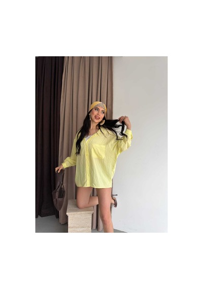 Unika Boutique Salaş Stil Gömlek Sarı