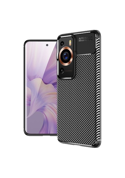 Huawei P60 Pro Kılıf Zore Negro Karbon Tasarım Silikon Kılıf