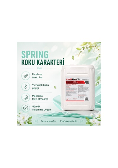 Spring Halı Ve Oda Parfümü 20 L Profesyonel Büyük Boy Bahar Esintili Ferah Koku Bahar Esintisi