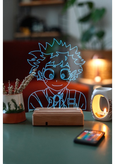 Deku Izuku My Hero Academia 16 Renk Kumandalı 3d Gece Lambası