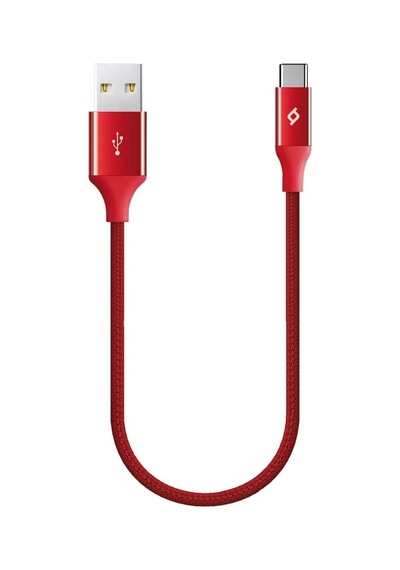 Ttec AlumiCable Type-C Kablo Kırmızı 30cm - 2DK26K