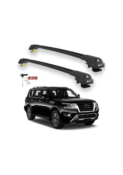 Turtle Nissan Armada Y62 2017-2025 Ara Atkı Air1 Siyah