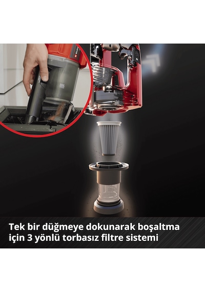 Einhell TE-SV 18 Li - Solo Akülü Dikey Süpürge - 2347180