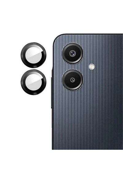 Forzacase Samsung Galaxy A06 İle Uyumlu Kamera Camı Lens Koruyucu Halka Seti - Fc381 Siyah