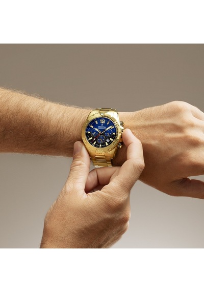 Festına F20684/2 Tımeless Chronograph Erkek Kol Saati Altın
