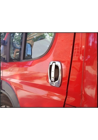 Citroen Jumper/relay Uyumlu 2006 Ve Üzeri Krom Kapı Kolu Ve Çerçeve 2 Kapı Paslanmaz Çelik
