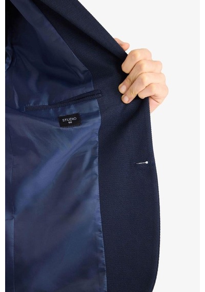 Defacto Slim Fit Dar Kesim Blazer Ceket F7690ax26spnv64 Lacivert-nv64
