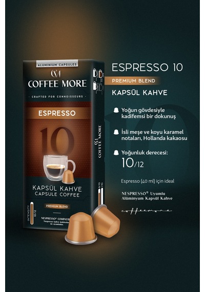 Coffee More 10 Espresso Kapsül Kahve 37900450