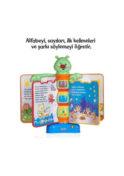N3835 Fisher Price® Eğlen ve Öğren Eğitici Masalcı Tırtıl / Türkç